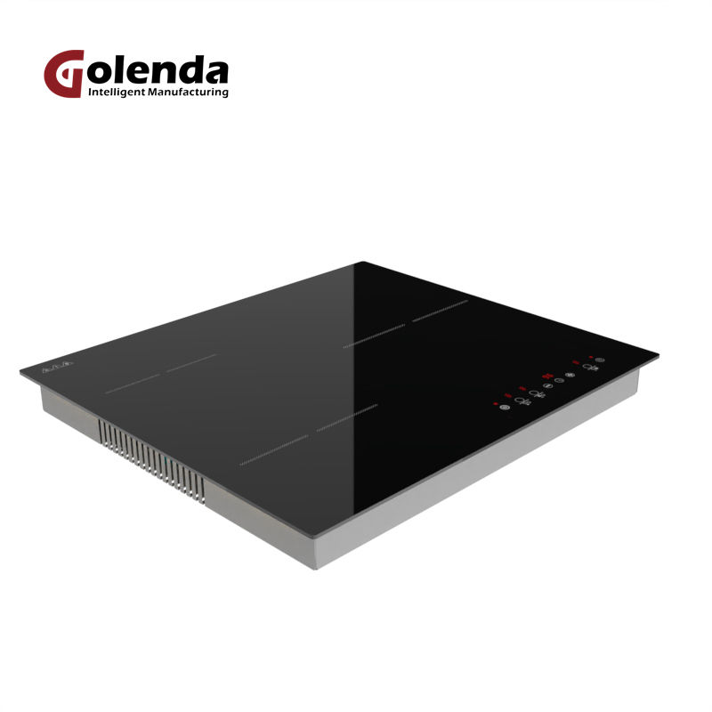 Three-Hob Smart Multi-Induction Stove Electric Cooktop with 3 Zones Stainless Steel Hotpot for Household Use