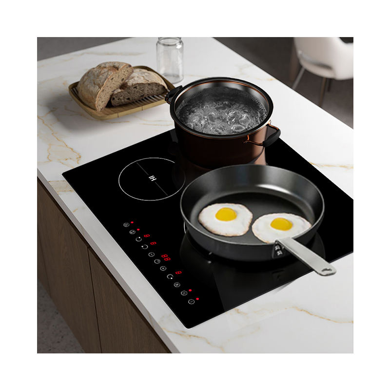 Hot Sale Ultra-Slim 3-Burner Induction Cooktop Black Built-In Electric Stove with Touch Control for Wholesale