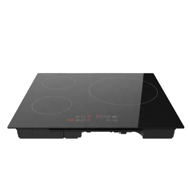 Hot Sale Ultra-Slim 3-Burner Induction Cooktop Black Built-In Electric Stove with Touch Control for Wholesale