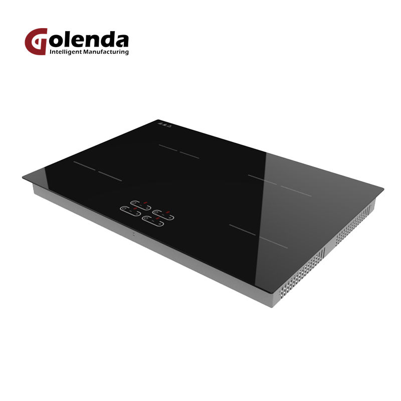 Smart Electric 6600W 4-Burner Portable Induction Cooktop Built-In Stove with Pan Sensor and Hotpot Feature