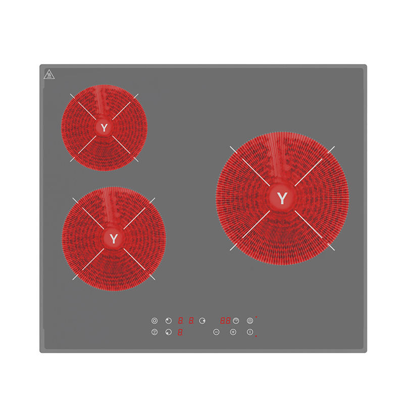 Good Quality GOLENDA Three Burners Built-in Infrared Cooker Electric Stainless Steel Cooktop 1 Year Warranty Timer Waterproof