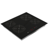 6000W 230V Built-In Electric Cooktop 4 Burner Smooth Plastic Cooker 4mm Thick Surface 9 Stage Power Setting Household Use Timer
