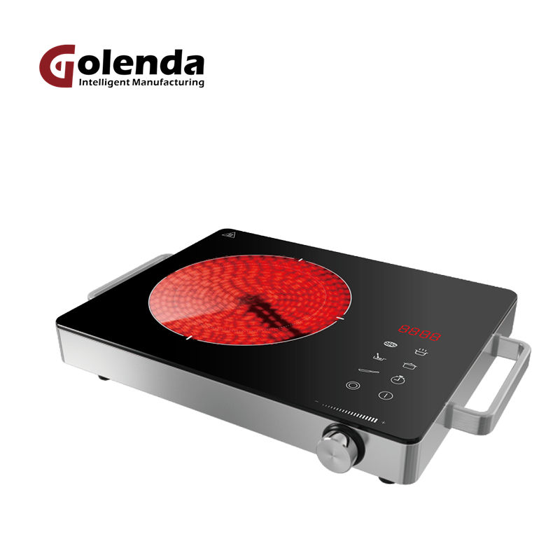 Stainless Steel Double Burner Portable Induction Cooker Electric Touch Keys 3500W Total Power Toughened Glass Panel Household