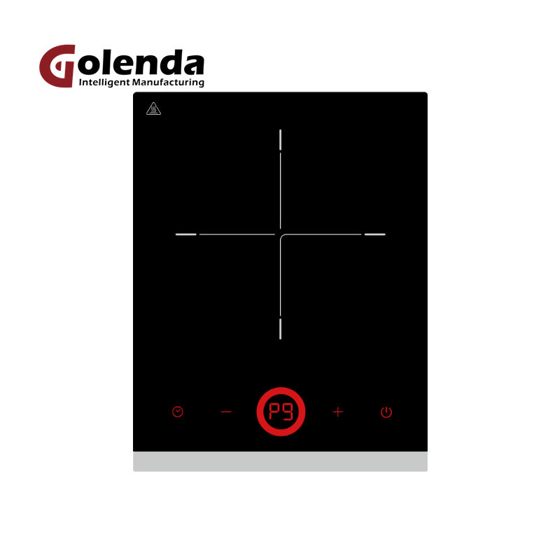 Stainless Steel Double Burner Portable Induction Cooker Electric Touch Keys 3500W Total Power Toughened Glass Panel Household