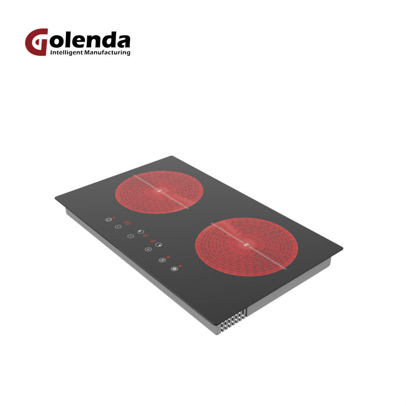 2 Burner 3000W Digital Display Induction Cooker Touch Control Ceramic Stove Hobs Electric Built-in Cooktops