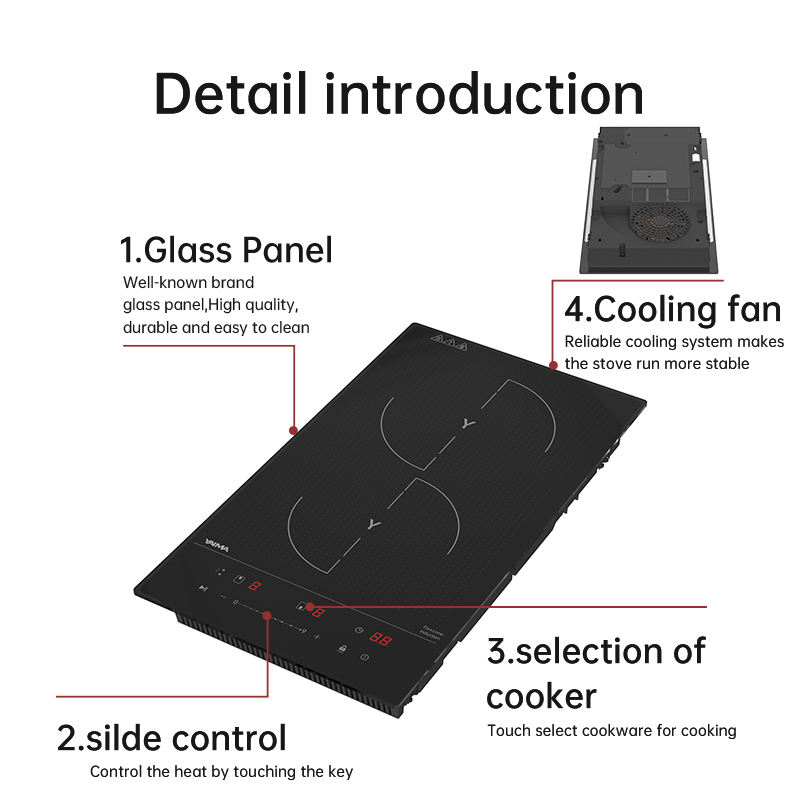 Hot Sale Electric Cooker Smart 2 Burners Hot Plate Electric Stove Induction Hob Induction Double Cooktop