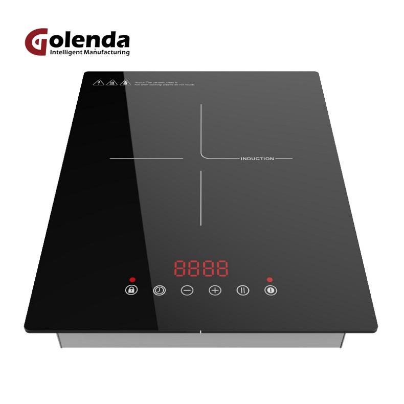 Enduring Durability Slide Touch Induction Cooker 2000 Watt Built in Induction Hob Cooktop With Temperature Control