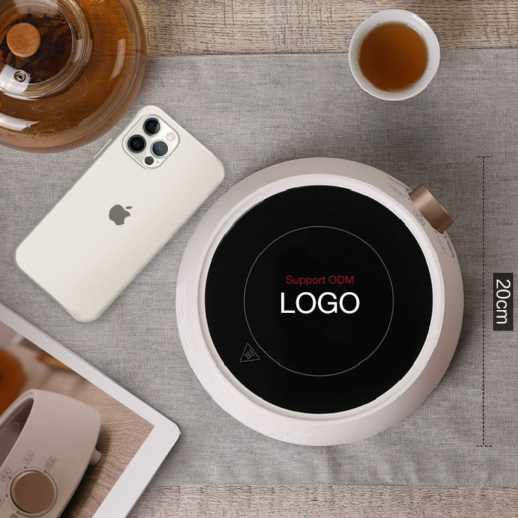 800W Household Portable Electric Single Hot Plate Cooker Coil Heating Element Touch Control Automatic Shut-Off for Outdoor Use