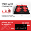 Built-in Premium Electric 6600W Glass Ceramic 4 Burner Hobs Infrared Induction Cooker with Top Household Use
