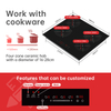 Golenda Touch Key 4 Burners Induction Cooker Built-In Household Plastic Surface 6000W Vitro Ceramic Cooktop Electric 3-Year