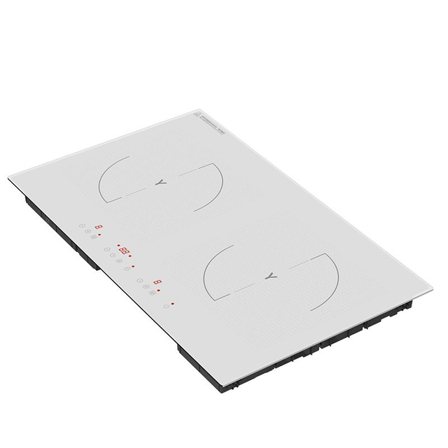 Portable 2 Burner Induction Cooker RV Ready 3500W Touch Control Built-In Household Use