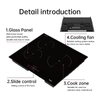 Newly Launched Electric Built-In Induction Cooktop Ultra Slim 3 Burner Touch Control 7000W 5-Year Warranty Household Use Black