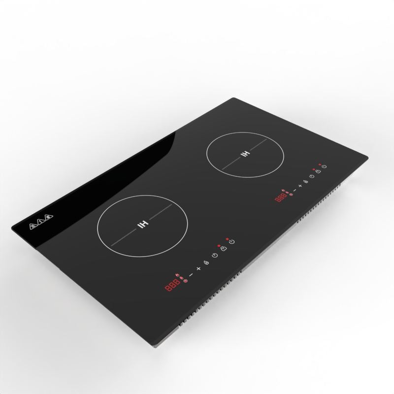 New Design Touch Control Electric Invisible Double Induction Cooktop 2 Burner 4000W Built-in Battery-Powered Household Use Class