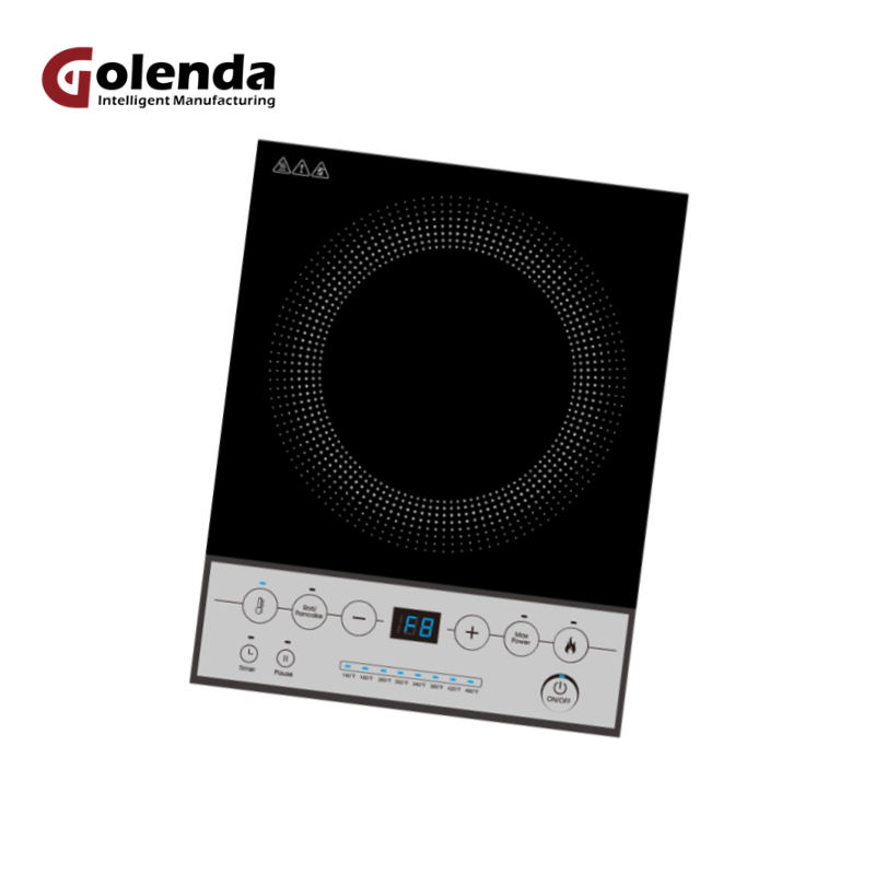 110V Factory ETL Portable Induction Cooktop 1800W Single Hotpot Fast Heating Push Button Kitchen Induction Hob for Car & RV