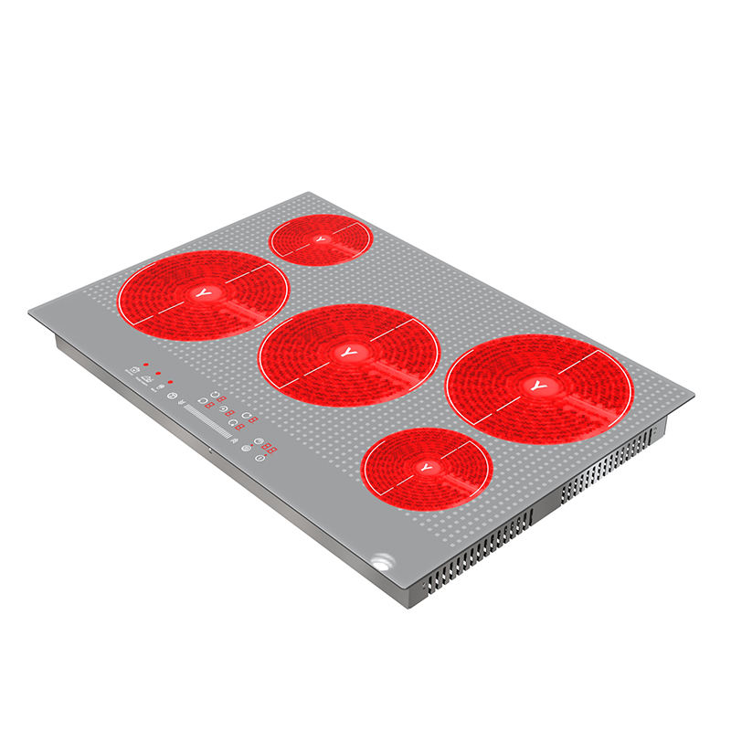 5 Burners Induction Cooker Glass Ceramic Plate Infrared Electric Ceramic burner Built-in Vitro Ceramic Cooktop