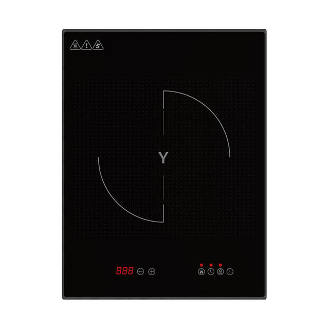 Best Price Black Glass Single Burner Electric Induction Cooker Countertop Waterproof for Car & RV Use 2000W 1 Year Warranty