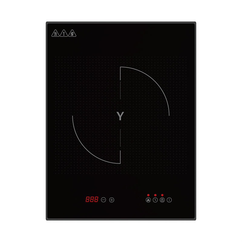 Best Price Black Glass Single Burner Electric Induction Cooker Countertop Waterproof for Car & RV Use 2000W 1 Year Warranty