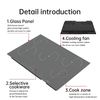 New Style High Power Built-In Household 5 Burner Smooth Ceramic Electric Cooktop Without Gas for Cooking