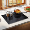 High Grade Electric Glass Ceramic Infrared 4-Burner Built-In Cooktop with 4 Zones for Household RV/Car Use