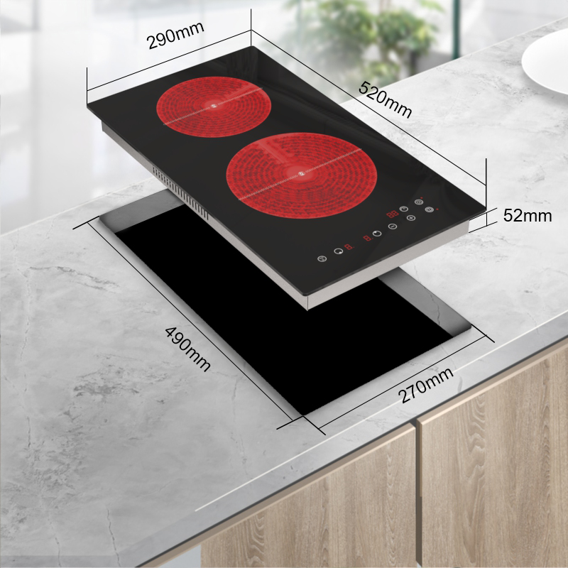 Touch Control 3000W Infrared Ceramic Cooker Child Lock Ceramic Induction Hob Built-in Ceramic Cooktop
