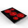 New Style High Power Smart Infrared Waterproof 5 Burner Stainless Steel Surface Built-In Electric Cooker Hob