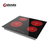 Commercial 6000W Four Burner Bulid-in Induction Electric Stove Infrared Ceramic Cooker Cooktop