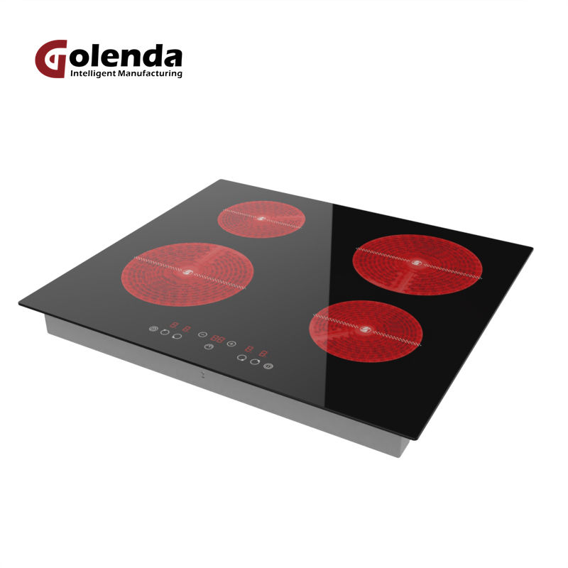 Commercial 6000W Four Burner Bulid-in Induction Electric Stove Infrared Ceramic Cooker Cooktop