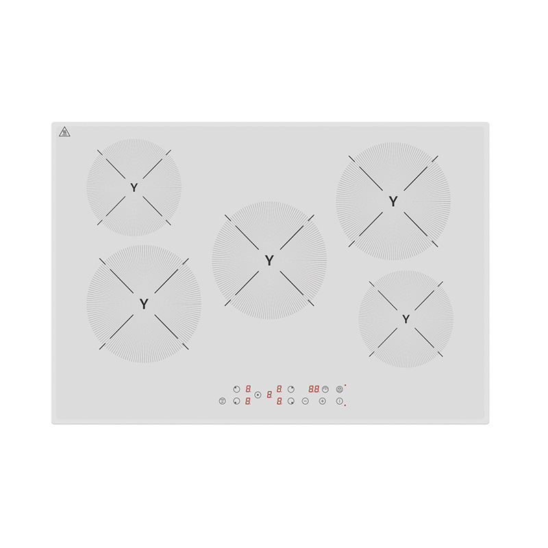 Golenda Customized Design Electric Induction Smooth Ceramic Cooktops 5 Burner Built-in Household 8000W 9-stage Waterproof