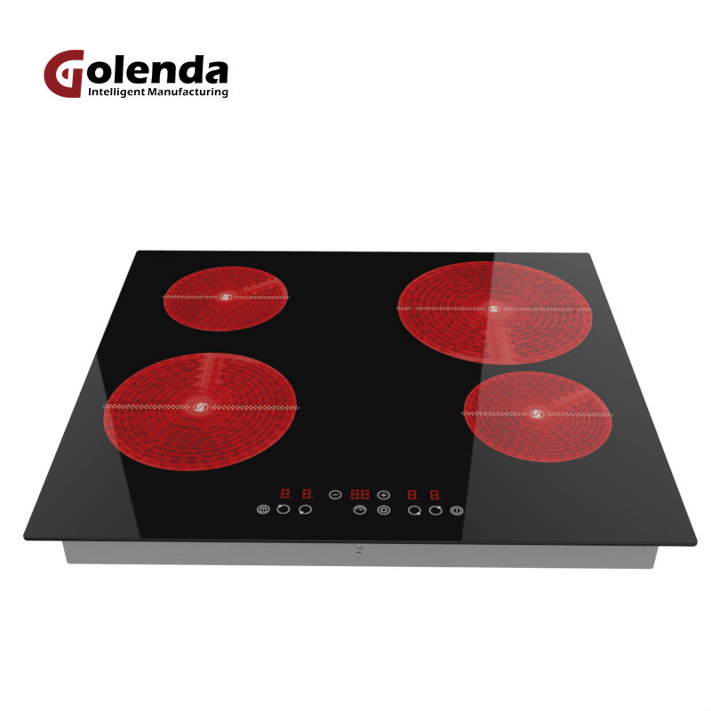 6000W Smart Cooktop Infrared Ceramic Hob Kitchen Household Appliances Four Burner Built-In Kitchen Cooktop Electric Source