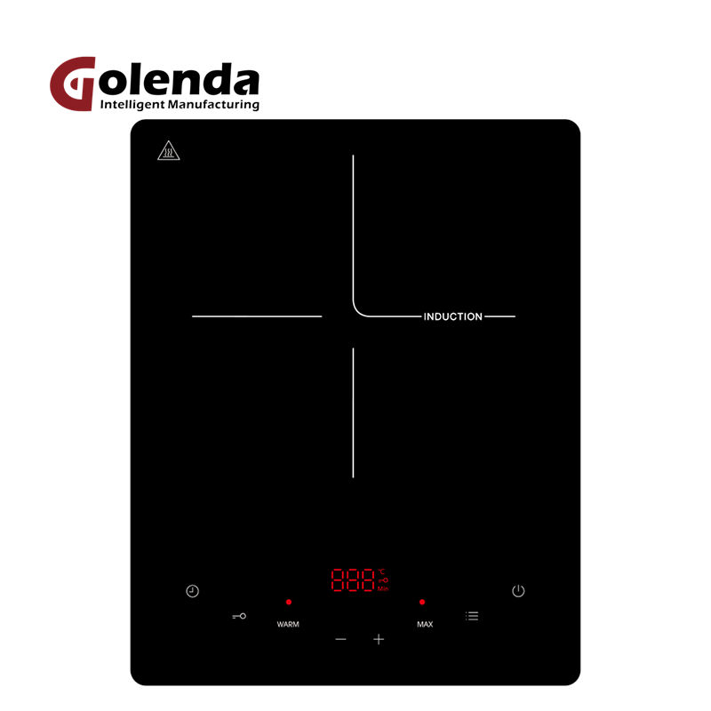 CE Approved Plastic Base Electric Induction Cooktop 1950W for Car/RV Use Hotpot Function Portable Design