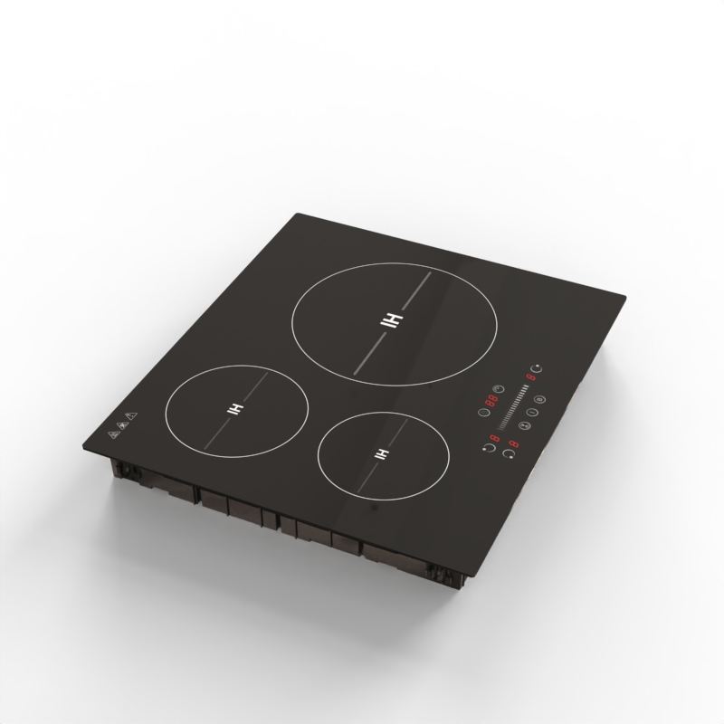 7000W 240V CE Certified 3 Burner Built-In Induction Cooktop Smart Cooktop Invisible Surface Touch Key 9-stage Control Home Use