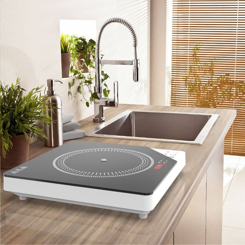 110V Electric Portable Smart Stove Top Hob Infrared Cooker Hotpot Adjustable Touch Control Waterproof Rapid Heating Hotel