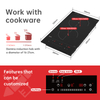 3000W 220V CE Certified Induction Cooker Hob Electric Built-in 2 Burners Kitchen Appliance