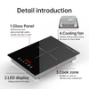 Enduring Durability Slide Touch Induction Cooker 2000 Watt Built in Induction Hob Cooktop With Temperature Control