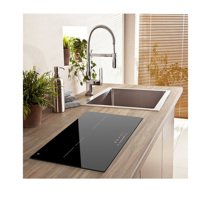 Instant 3500W Kitchen Digital Double burner Touch Keys Slide Control Invisible Build in Induction Cooktop