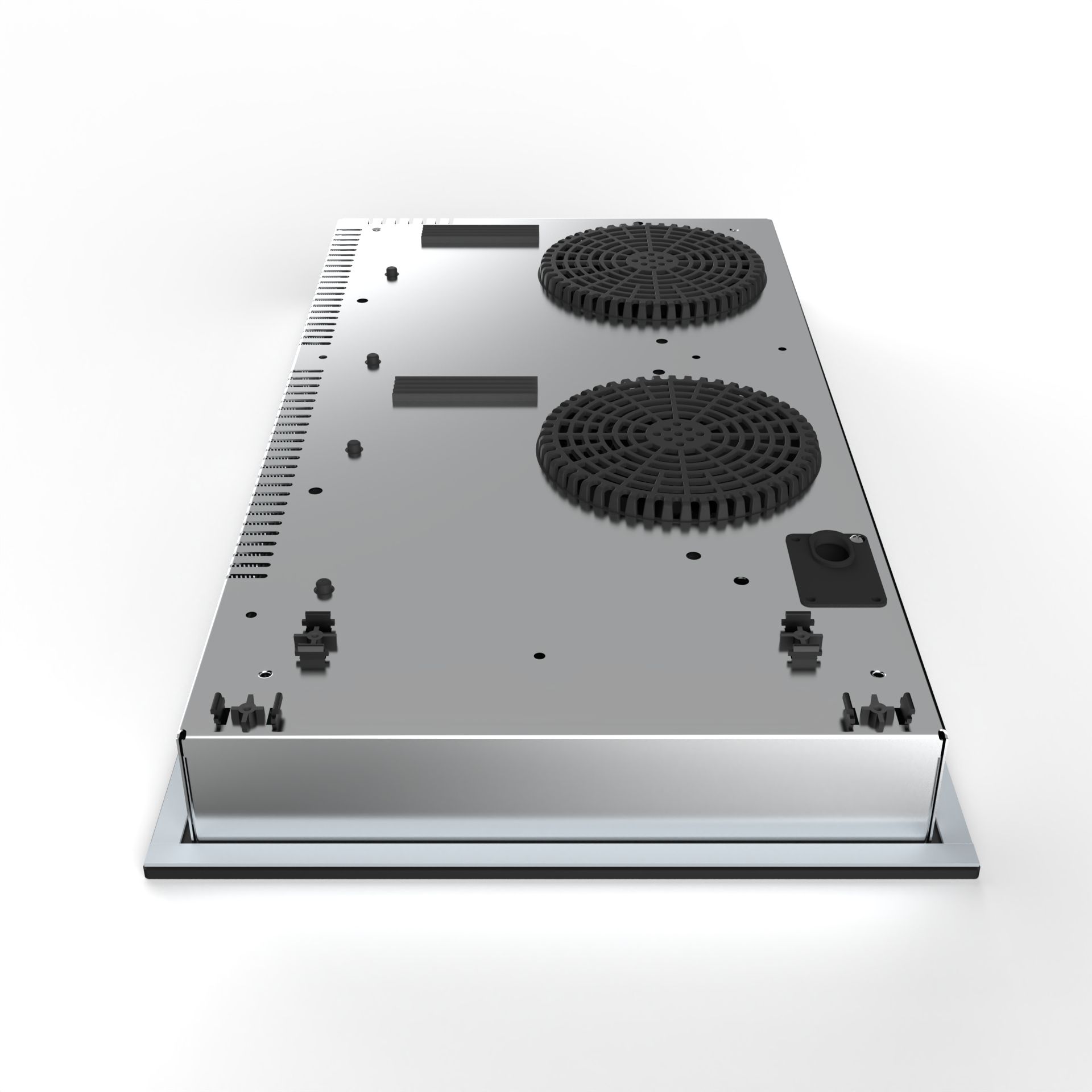 Golenda Hot Sale 3500W 2-Burner 11.5" Multi-Function Smart Electric Induction Cooker Commercial Household Knob Control Built-in