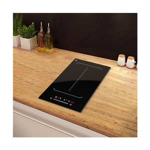 3500W Home Kitchen Appliances Built-in 2 Burners Stove Black Glass Electric Induction Cooker Cooktops