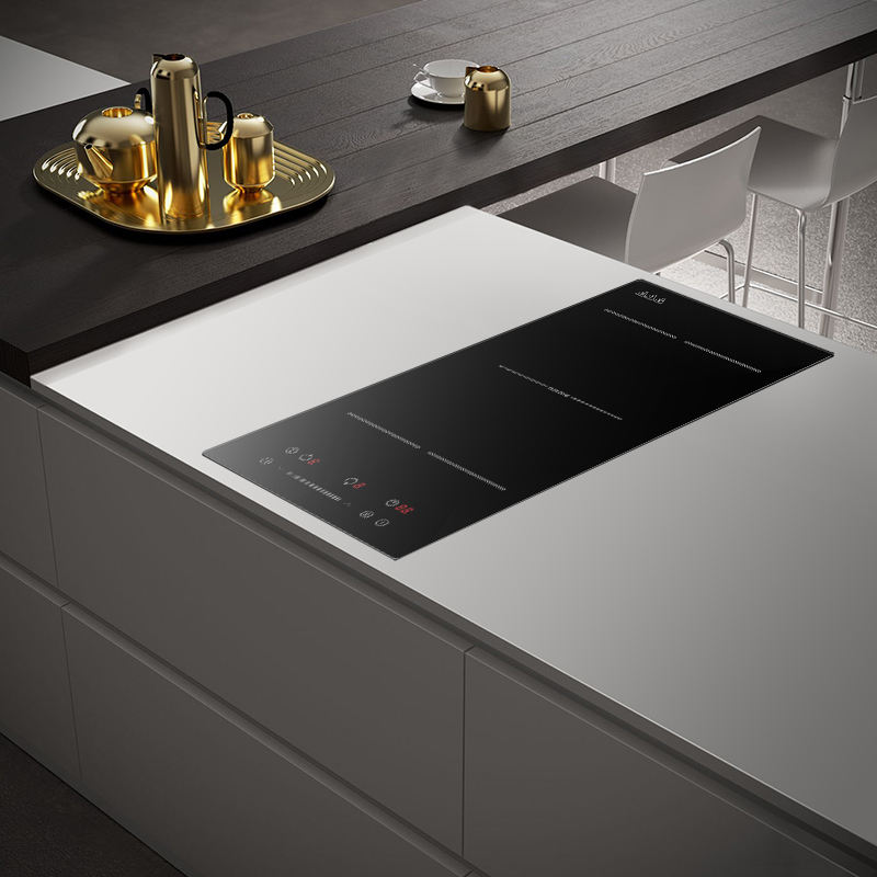 High Heat Output Slide 220v 2 Burners Cheap Induction Cooktop Multi-function Built-in Induction Cooker