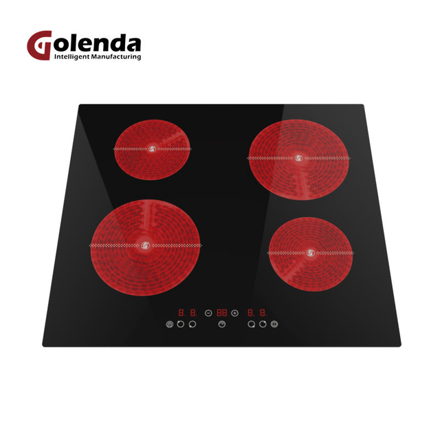 6000W Smart Cooktop Infrared Ceramic Hob Kitchen Household Appliances Four Burner Built-In Kitchen Cooktop Electric Source