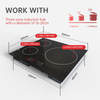 Hot Sale Ultra-Slim 3-Burner Induction Cooktop Black Built-In Electric Stove with Touch Control for Wholesale