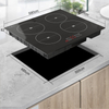 6000W Touch Control 4 Burner Induction Cooker Cooktop Cast Iron Surface Built-in Electric Class Energy Efficiency 1 Year