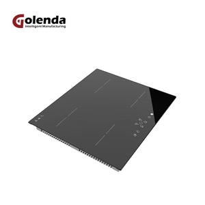 Modern Design 220V Glass Top Induction Cooktop 6800W 4-Zone Kitchen Hob Cooker with Portable Built-in Touch Keys Electric Source
