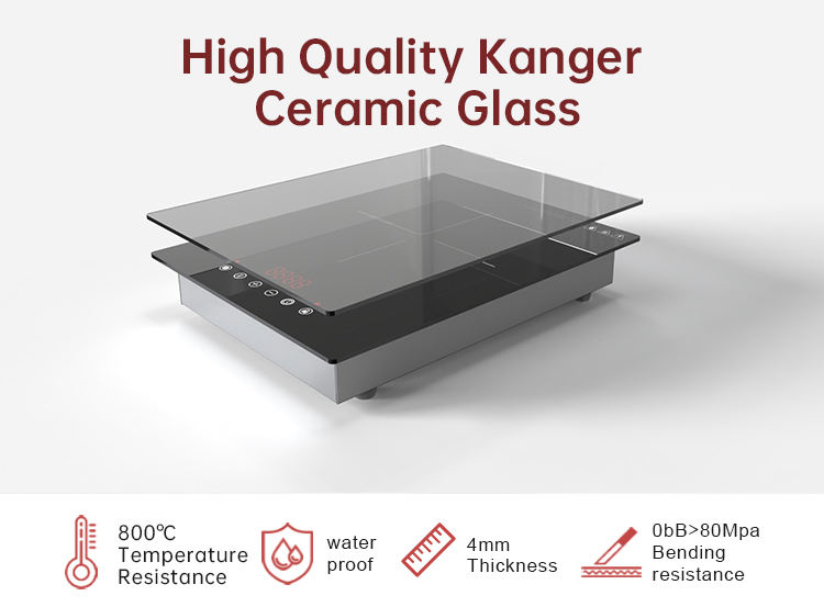 OEM Wholesale 2000W Built-in Induction Cooktop Single Focus Electric Cooker with Temperature Control Installation Type Built-In