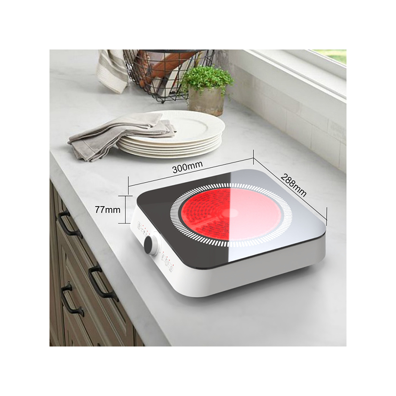Multi Functional Knob Control Electric Induction Hob Single Burner Portable Infrared Cooker Household Car Use Hotpot Ready