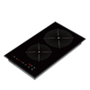 3000W Electric Built-In Household Smooth Ceramic Cooktop with Dual Burner Glass Ceramic Plate Timer & Waterproof