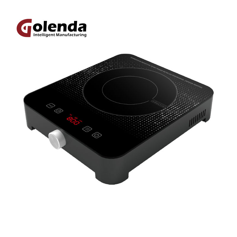 Stainless Steel Double Burner Portable Induction Cooker Electric Touch Keys 3500W Total Power Toughened Glass Panel Household