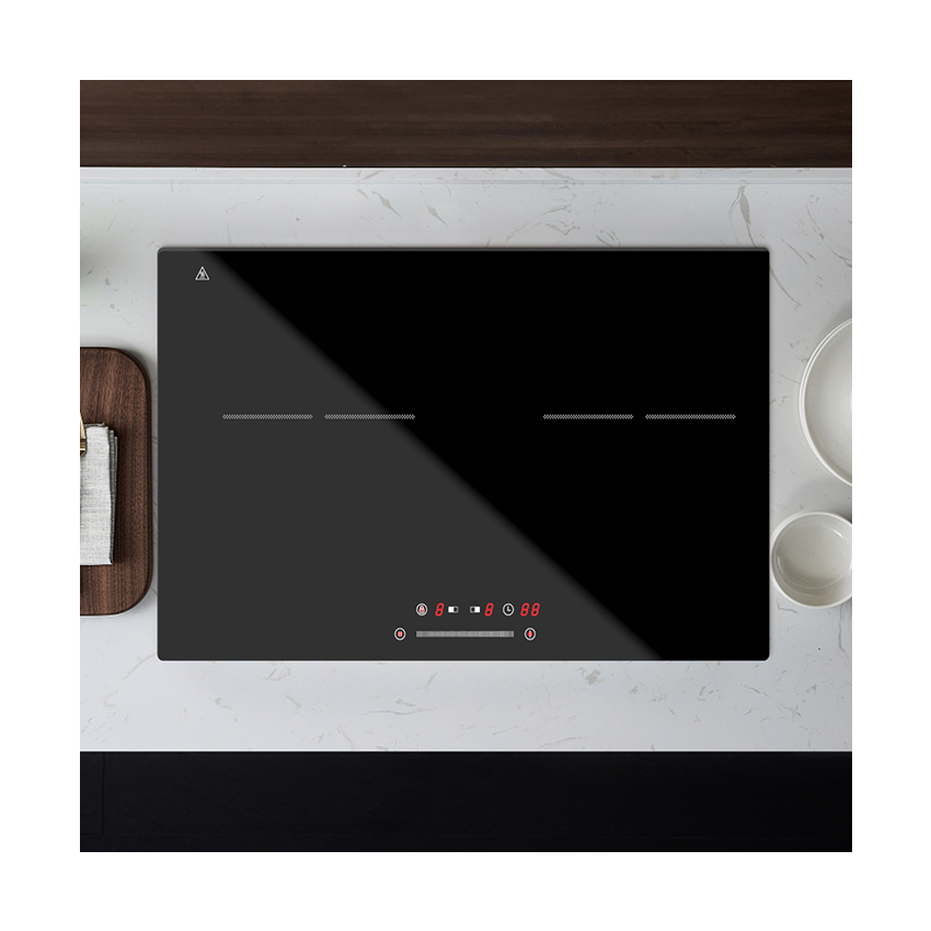 High Quality 4000W Built-in 2-Burner Induction Cooker 220V Double Hob 2 Zones Electric Cooktop Household Touch Control Energy