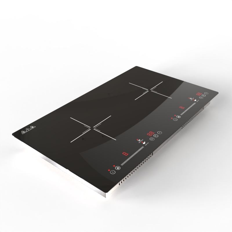 Golenda Universal Electric 2 Burner 4000W Built-in Multifunction High Efficiency Easy Clean Induction Cooktop for Household Use