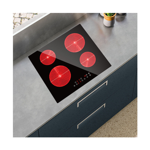 Infrared 6000W 4 Burner Built-in Electric Ceramic Cooktop for Household and RV Use