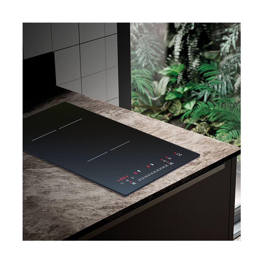 3000 Watt Built-in Dual Zone Electric Induction Cooktop Boost Function High Tech Touch Control Ceramic/Glass Surface 1 Year